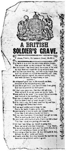 Broadside, printed by F Jones, Sheffield, from the Roy Palmer collection.