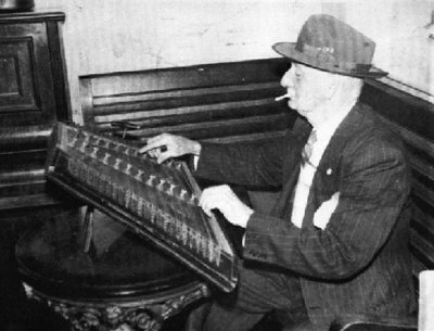 Billy Cooper with dulcimer