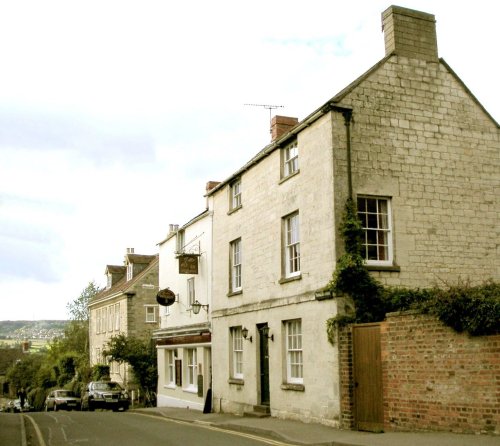 The Golden Fleece - looking down the hill towards town.