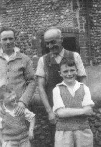 Herbert with son-in-law George and grandsons Ian and Colin McIntosh, early 1950s.