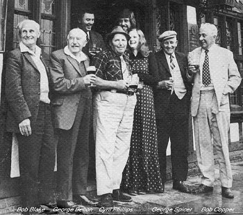 Photo of Bob Blake, George Belton, Cyril Phillips, George Spicer and Bob Copper, courtesy Vic Smith.