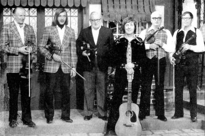L to R: Wilfred Gillis, Jerry, Angus Chisholm, John Allan Cameron, Winston Fitzgerald, John Donald Cameron