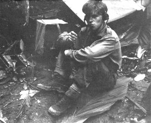 In the Malayan jungle, c.1957.