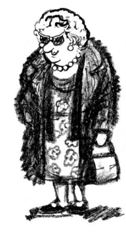 Ruby Cracknell - cartoon by Div Hill.