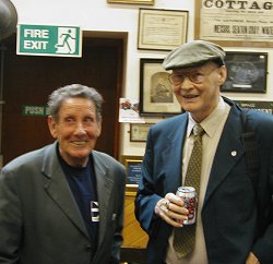 Stanley Robertson with Jock Duncan, Whitby 2004.